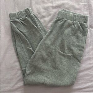 Brandy Melville Light Grey Rosa Sweatpants